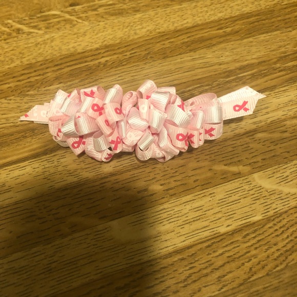 October is Breast Cancer Awareness Month - Ribbon Hair clip. - Picture 5 of 5